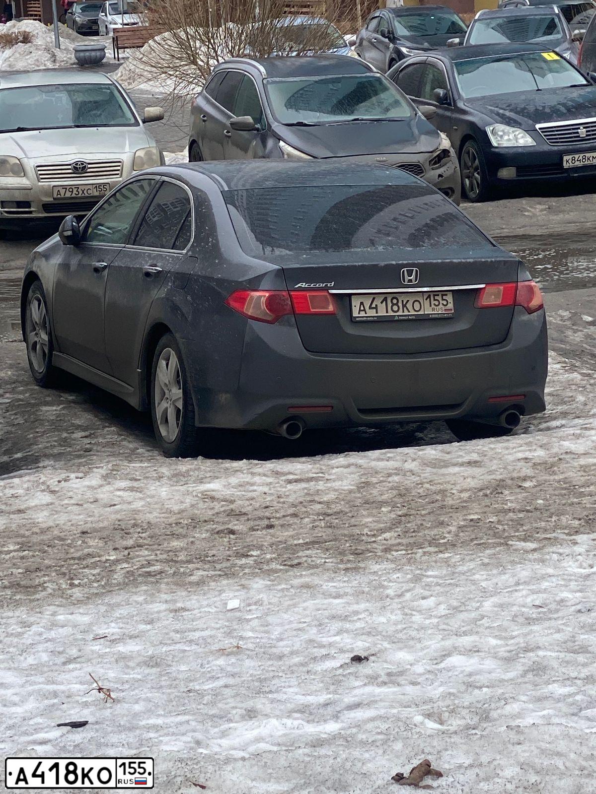 Фото автомобиля HONDA ACCORD, 2011 — госномер К787УУ58. Цвет: ТЕМНО-СЕРЫЙ
