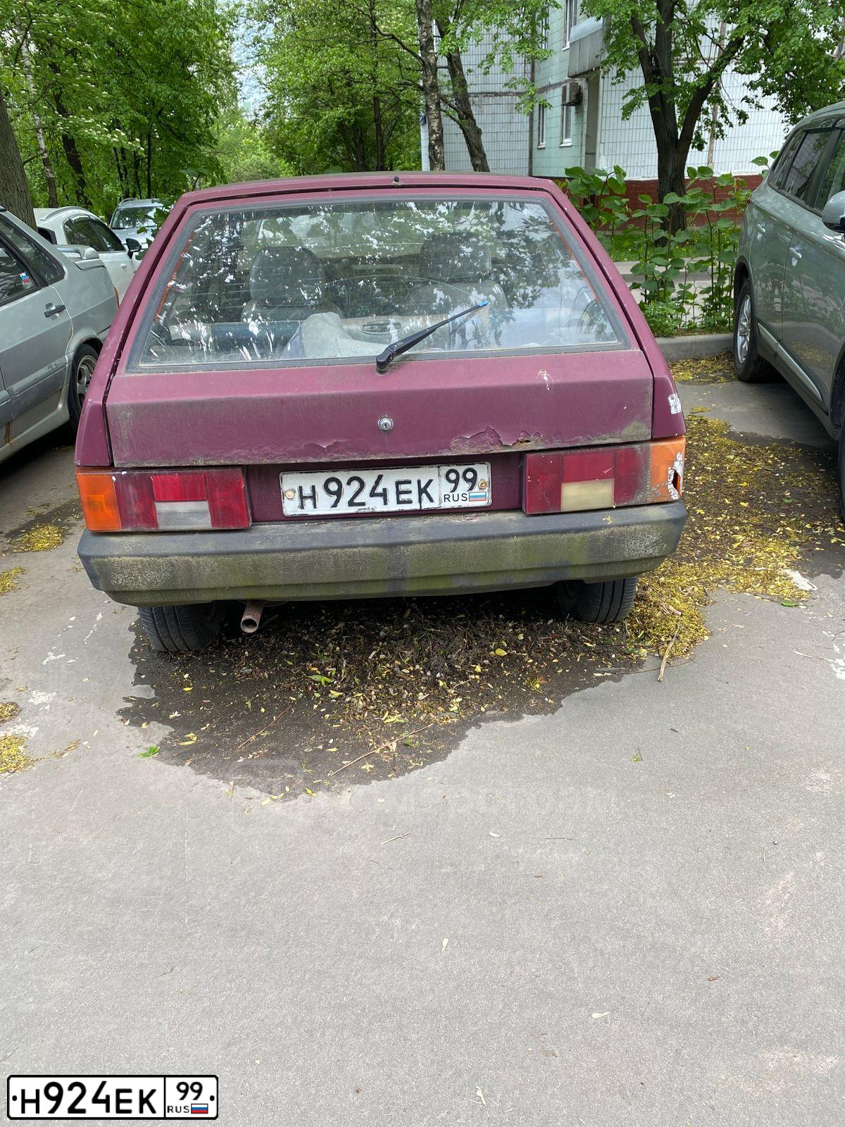 Фото автомобиля LADA 2109 SAMARA, 1999 — госномер Н924ЕК99. Цвет: ТЕМНО-БЕЖЕВЫЙ