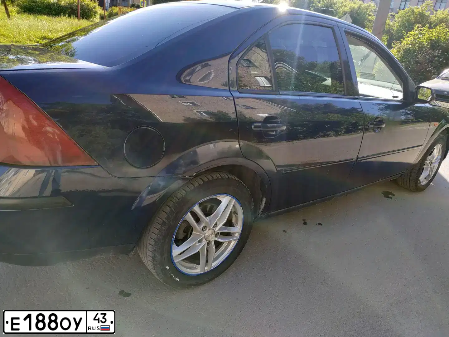 Фото автомобиля FORD MONDEO, 2001 — госномер О244СК716. Цвет: Темно-синий
