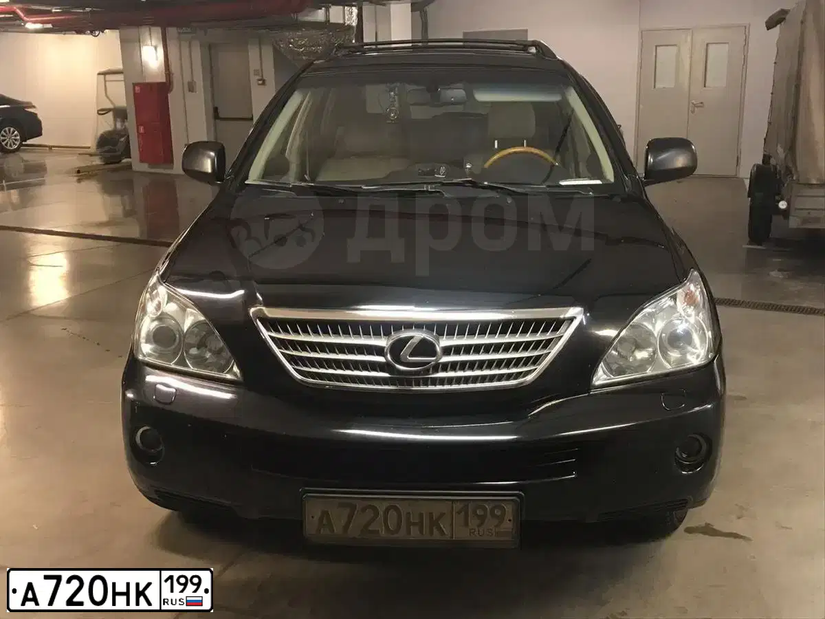 Фото автомобиля LEXUS RX, 2008 — госномер А720НК199. Цвет: ЧЕРНЫЙ