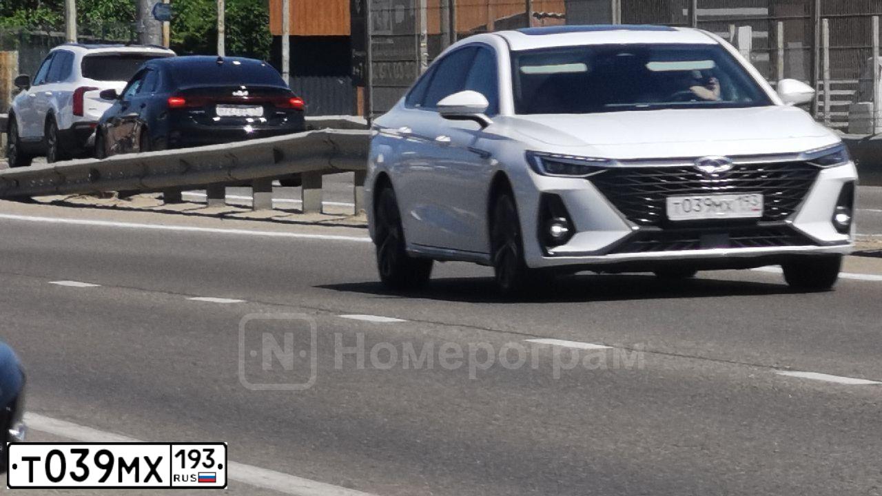 Фото автомобиля CHERY ARRIZO 8 М31АРL4ВL50Е010Т, 2023 — госномер Т039МХ193. Цвет: Белый