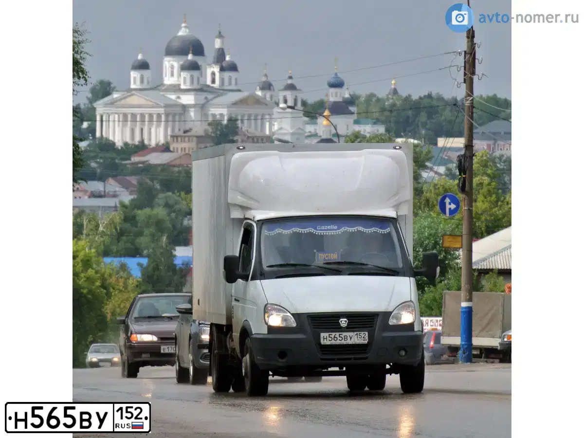 Фото автомобиля GAZ 3302 EL, 2014 — госномер Н565ВУ152. Цвет: БЕЛЫЙ