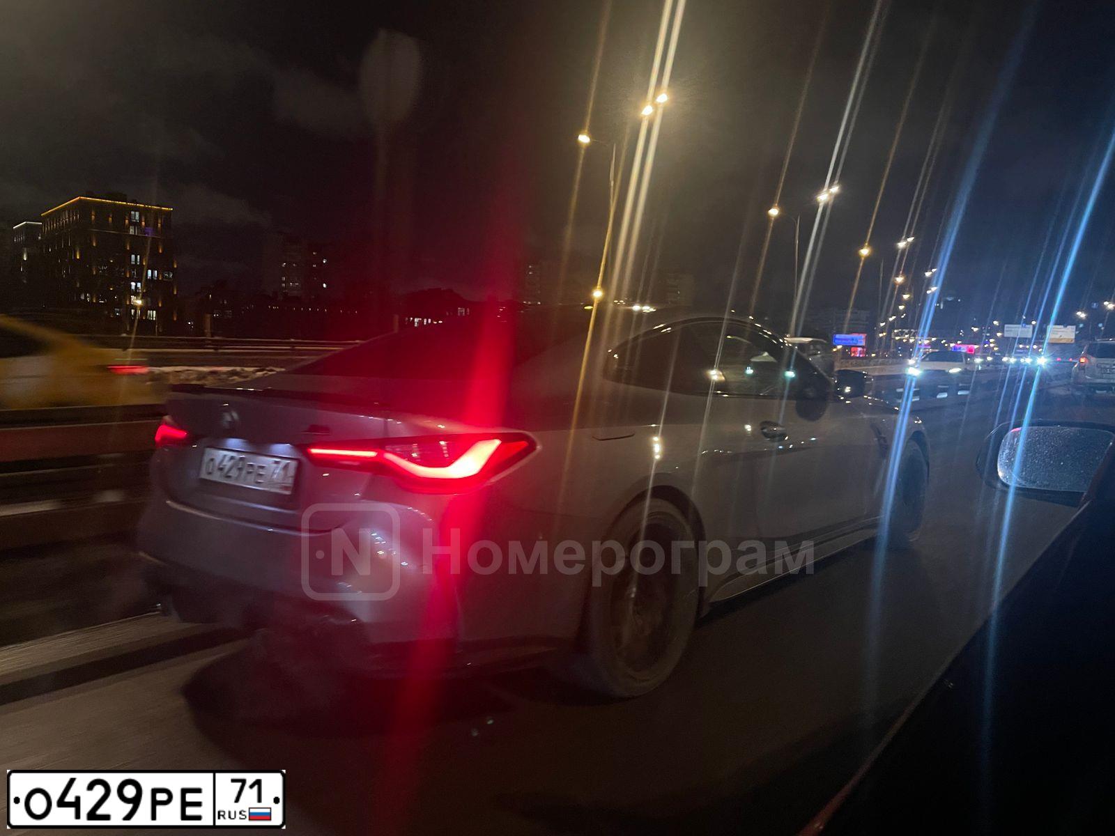 Фото автомобиля BMW M4, 2022 — госномер О429РЕ71