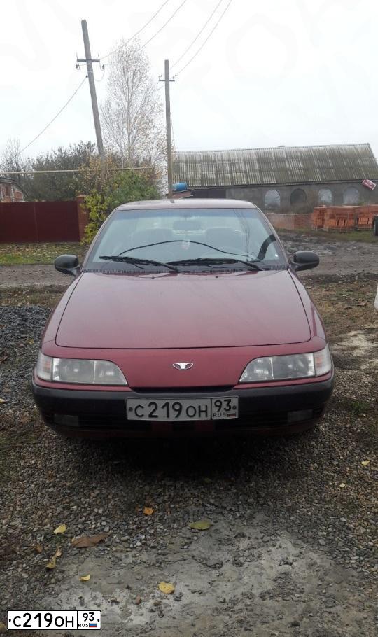 Фото автомобиля DAEWOO ESPERO, 1999 — госномер М762АХ761. Цвет: Красный