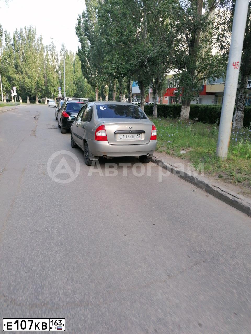 Фото автомобиля LADA 1118 KALINA, 2007 — госномер Е107КВ163. Цвет: СЕРО-БЕЖЕВЫЙ