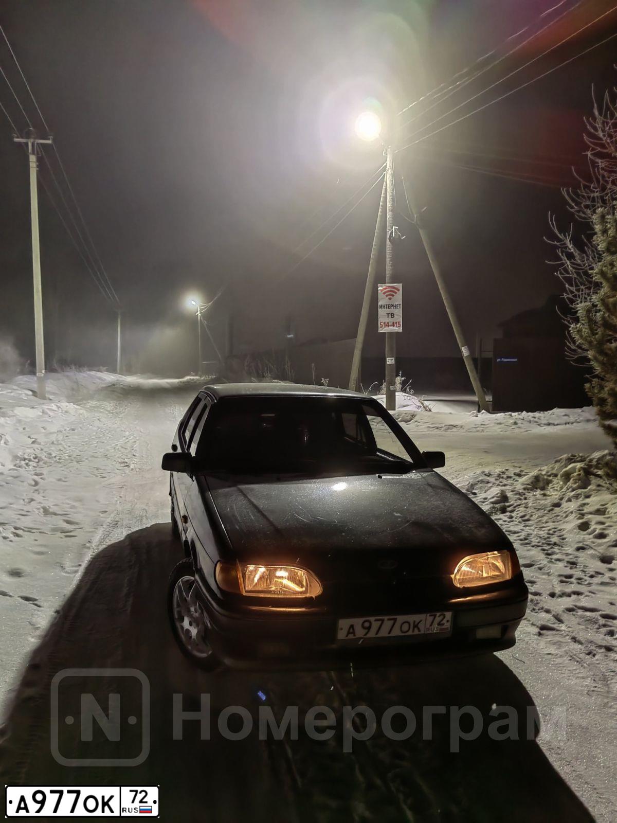 Фото автомобиля LADA 2115 SAMARA, 2004 — госномер А977ОК72. Цвет: Темно-зеленый