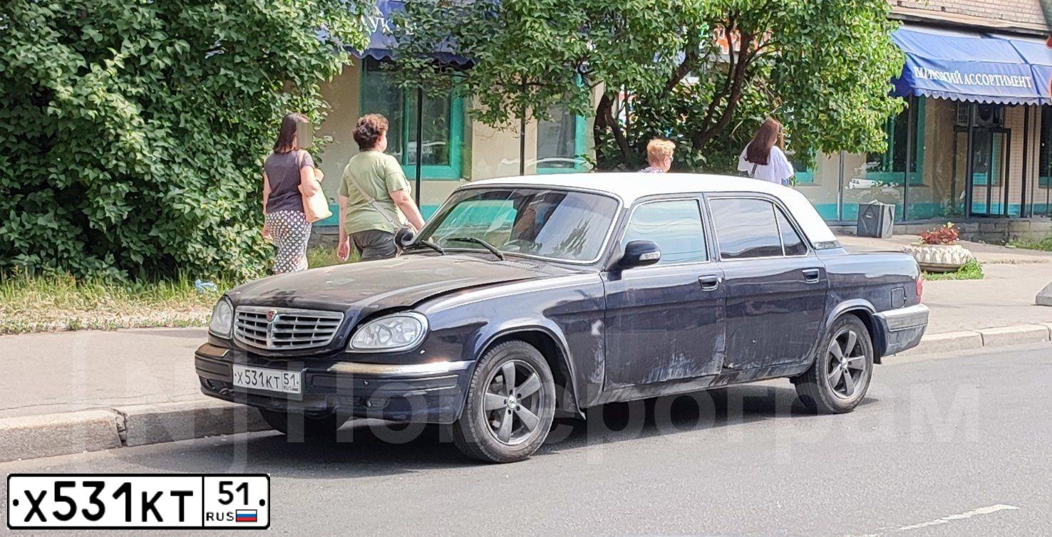 Фото автомобиля ГАЗ 311055, 2006 — госномер Х531КТ51. Цвет: ЧЕРНЫЙ