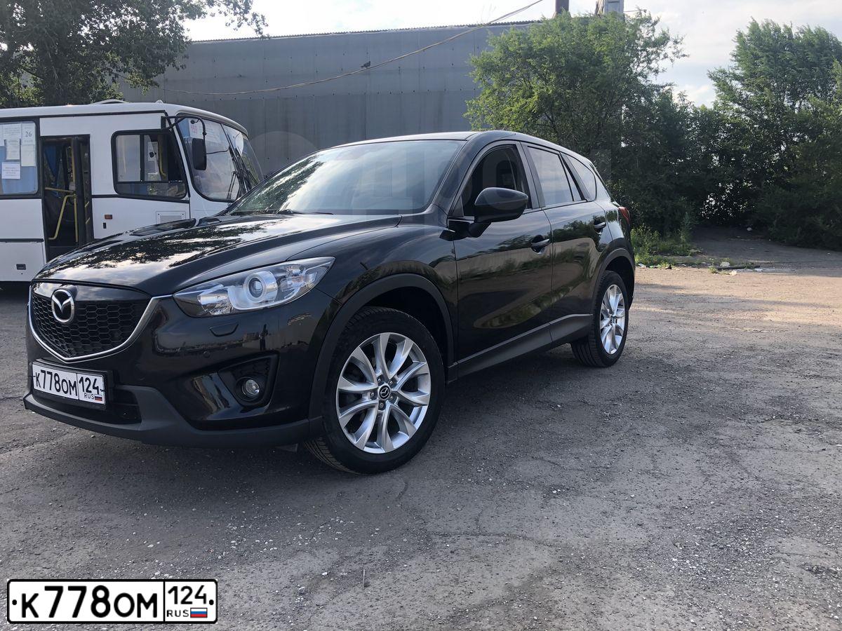 Фото автомобиля MAZDA CX-5, 2013 — госномер К491АЕ777. Цвет: ЧЕРНЫЙ
