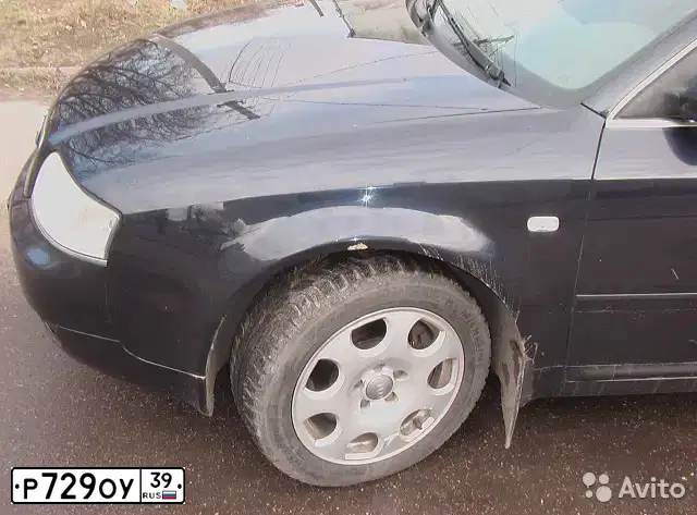 Фото автомобиля AUDI A6, 2002 — госномер Р729ОУ39. Цвет: СИНИЙ