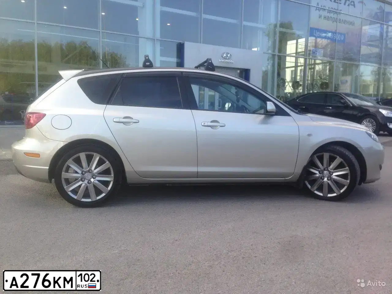 Фото автомобиля MAZDA 3, 2004 — госномер А276КМ102. Цвет: ЗОЛОТИСТЫЙ