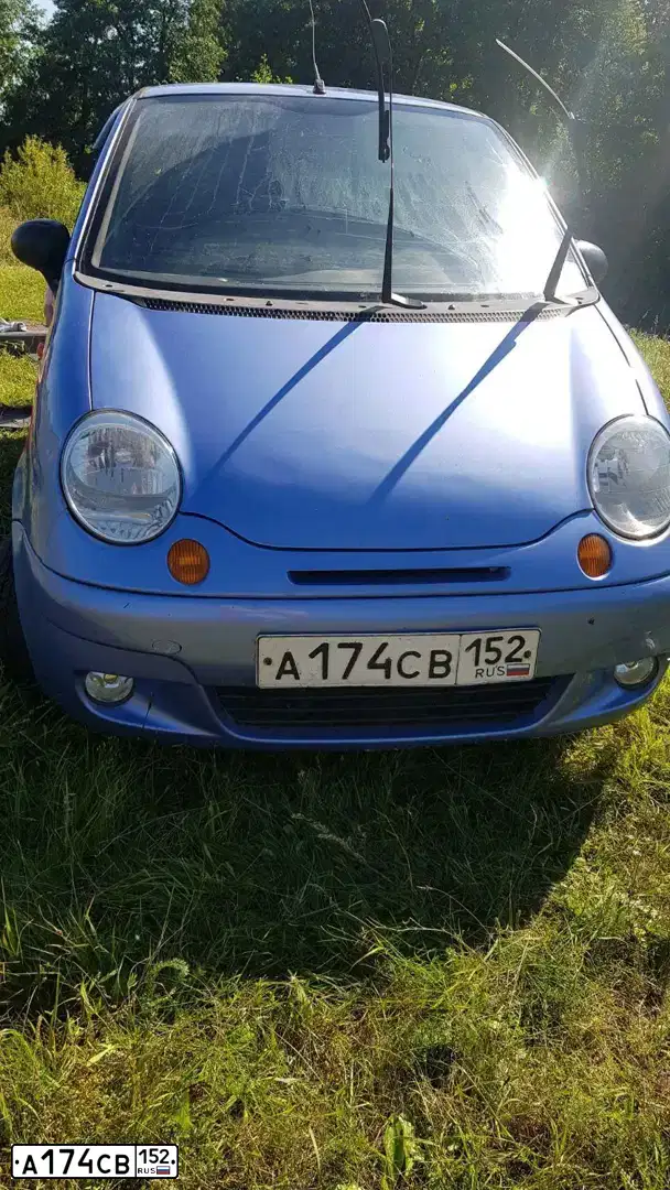 Фото автомобиля DAEWOO MATIZ, 2009 — госномер Х531ЕН37. Цвет: голубой