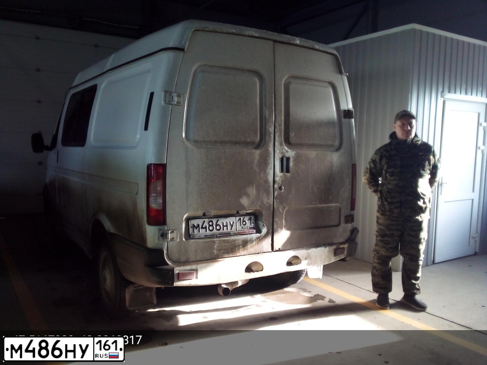 Фото автомобиля GAZ 2752 SOBOL, 2004 — госномер М486НУ161. Цвет: Белый