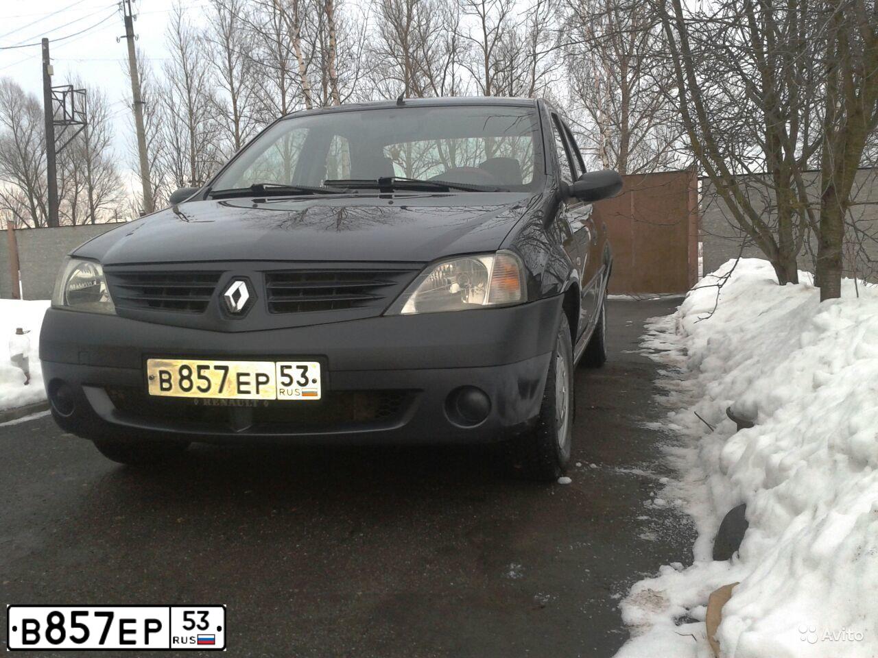 Фото автомобиля RENAULT LOGAN, 2007 — госномер Е994ОР53. Цвет: ТЕМНО-СЕРЫЙ