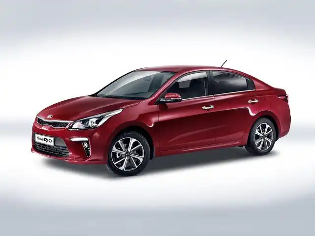 Фото автомобиля KIA RIO, 2017 — госномер Х599КК31. Цвет: Белый