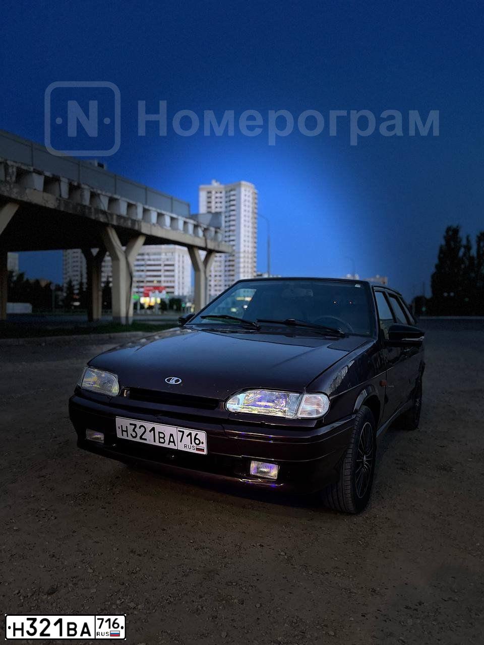 Фото автомобиля LADA 2114 SAMARA, 2013 — госномер Н321ВА716. Цвет: ТЕМНО-ВИШНЕВЫЙ