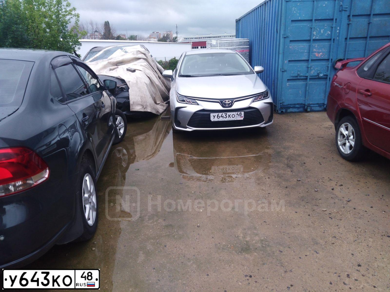 Фото автомобиля TOYOTA COROLLA, 2020 — госномер К111ОМ48. Цвет: СЕРЫЙ