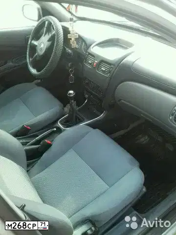 Фото автомобиля NISSAN ALMERA, 2005 — госномер М268СР71. Цвет: Серебристый