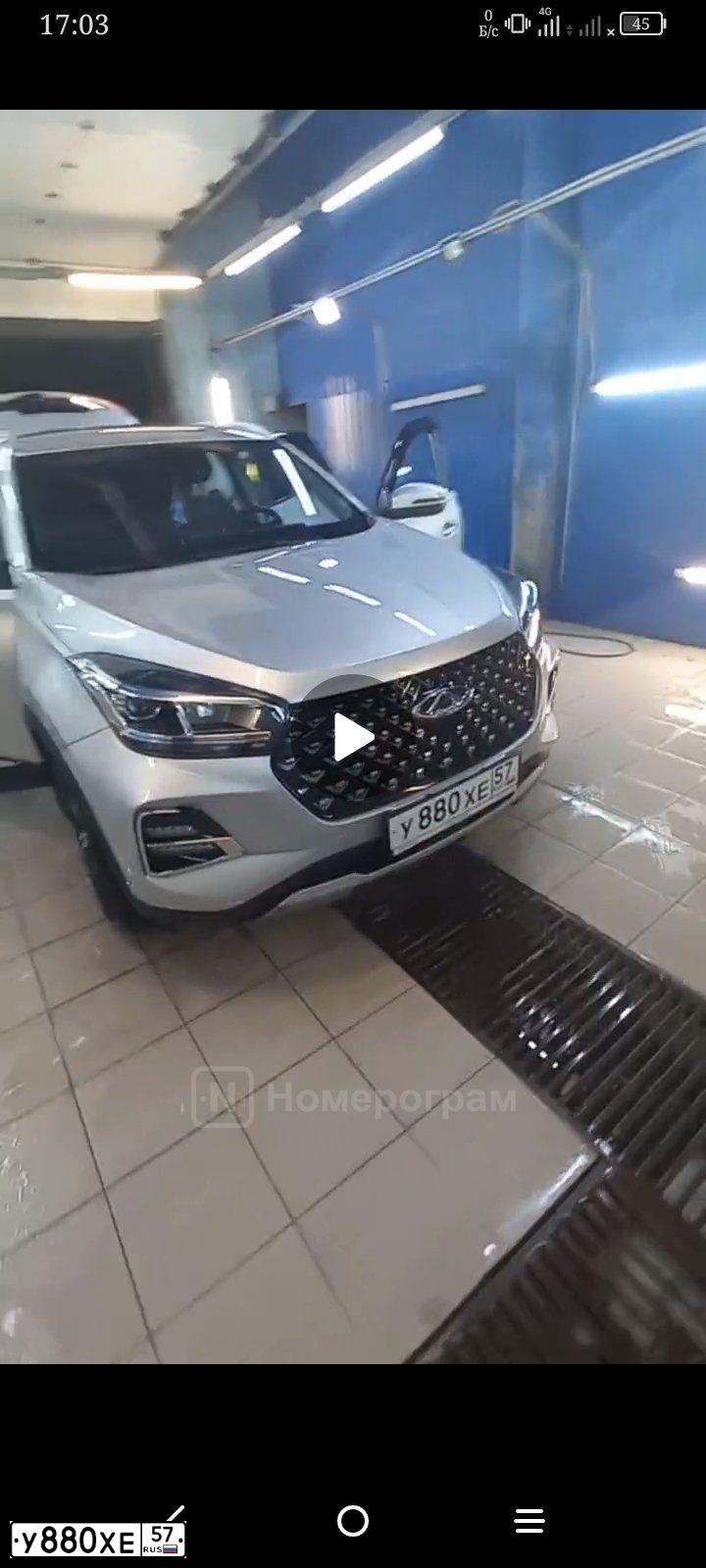 Фото автомобиля CHERY TIGGO4 PRO Т3ХDЕ00ТL5W6Р1G1, 2024 — госномер У880ХЕ57. Цвет: Серый