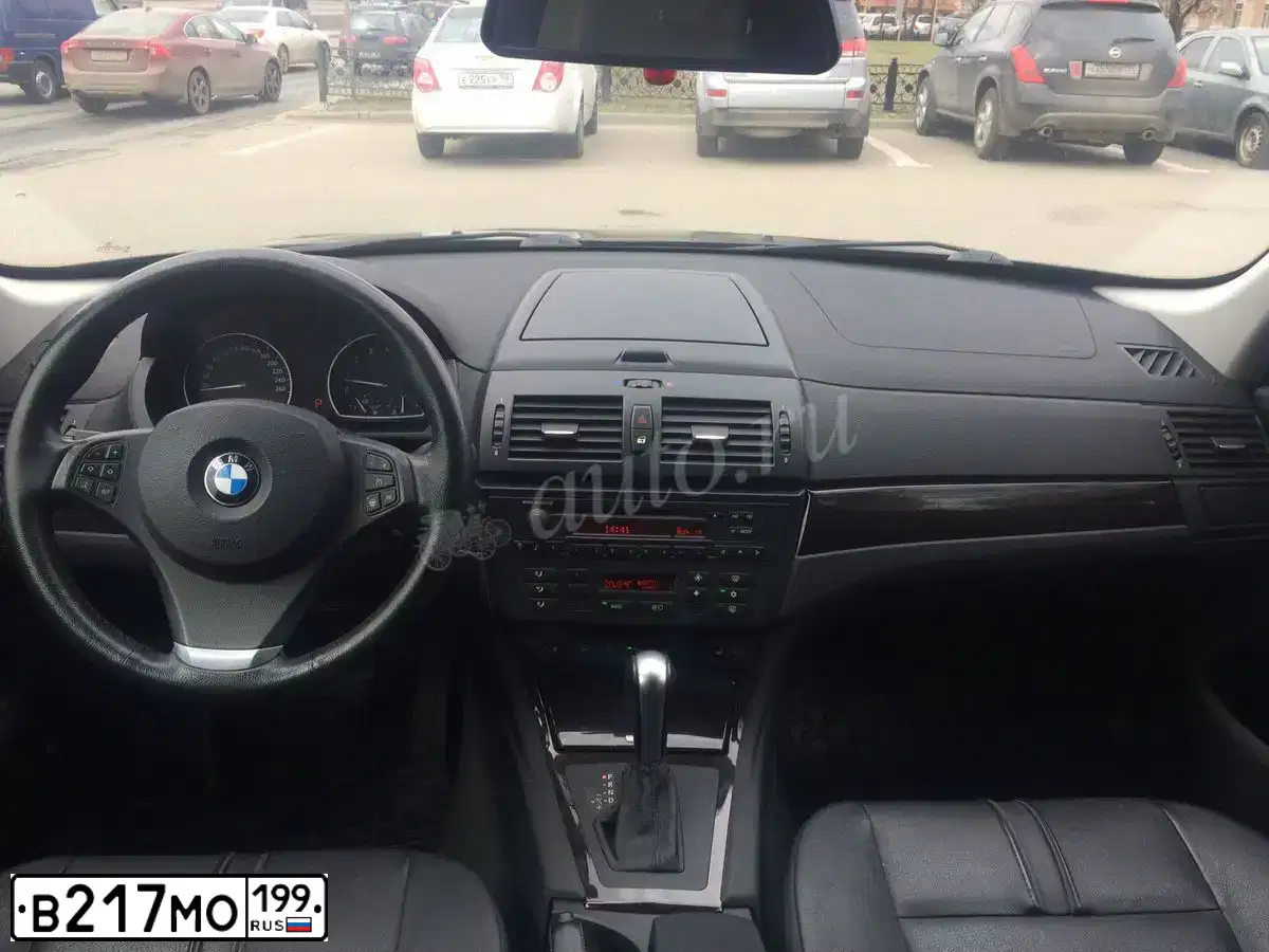 Фото автомобиля BMW X3, 2008 — госномер В217МО199. Цвет: ЧЕРНЫЙ