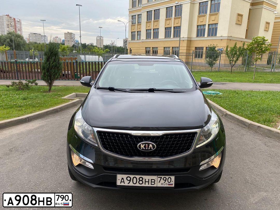 Фото автомобиля KIA SPORTAGE, 2014 — госномер М730КМ797. Цвет: ЧЕРНЫЙ