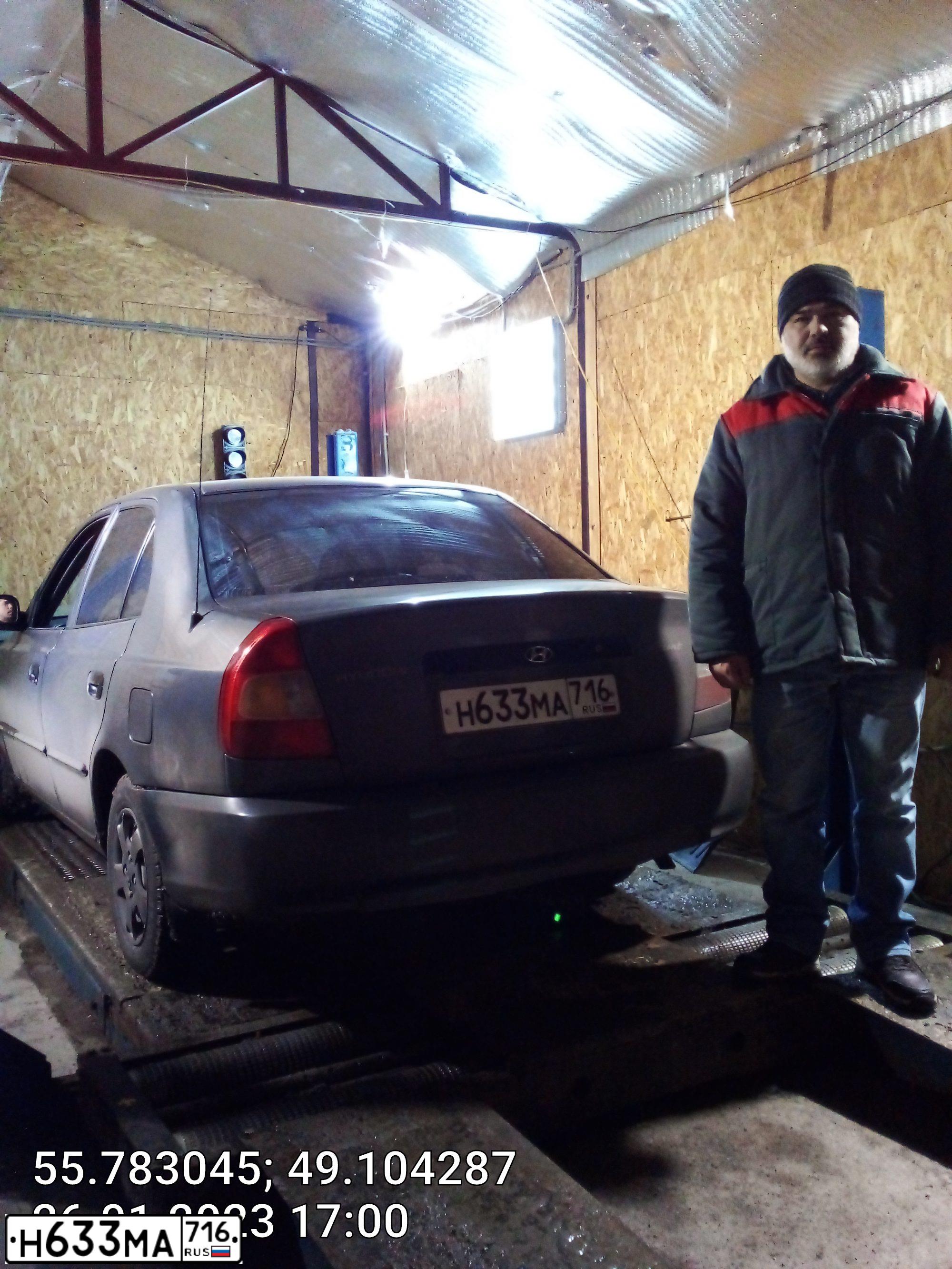 Фото автомобиля TAGAZ ACCENT, 2007 — госномер М477КТ716. Цвет: СЕРЫЙ