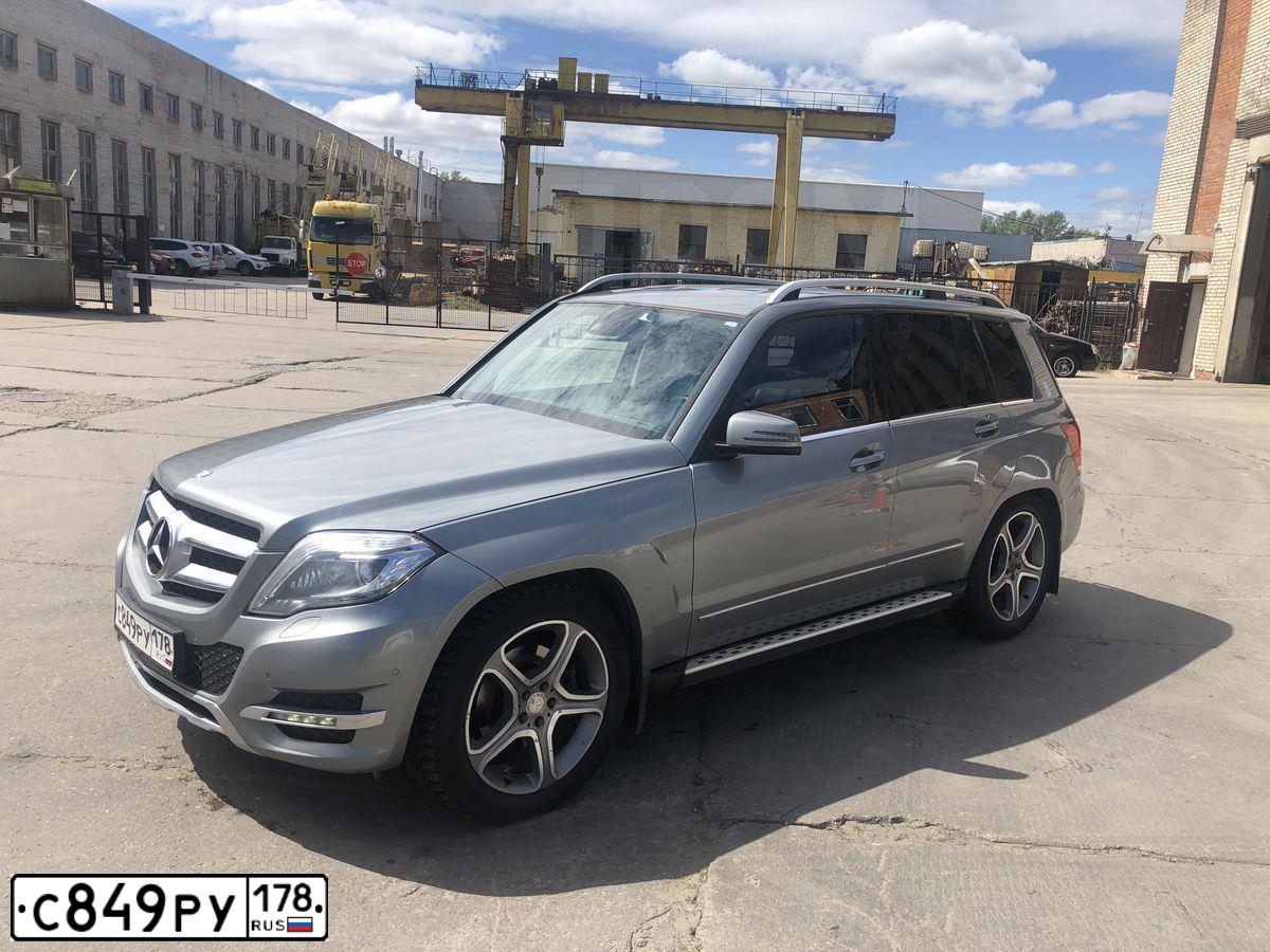 Фото автомобиля MERCEDES GLK-KLASSE, 2014 — госномер К657СХ147. Цвет: Белый