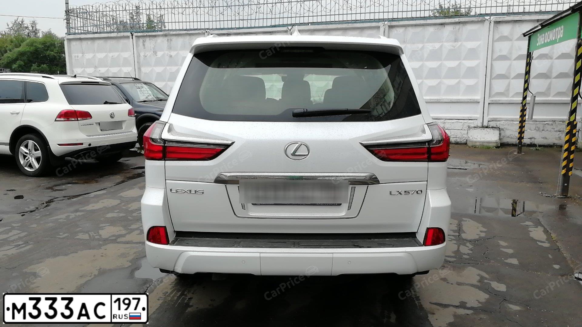Фото автомобиля LEXUS LX, 2019 — госномер С306ХХ799. Цвет: Белый