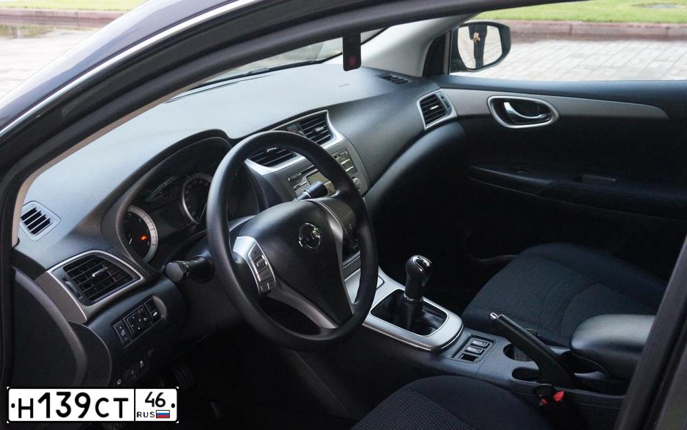 Фото автомобиля NISSAN SENTRA/LUCINO/, 2014 — госномер Н139СТ46. Цвет: ТЕМНО-СЕРЫЙ