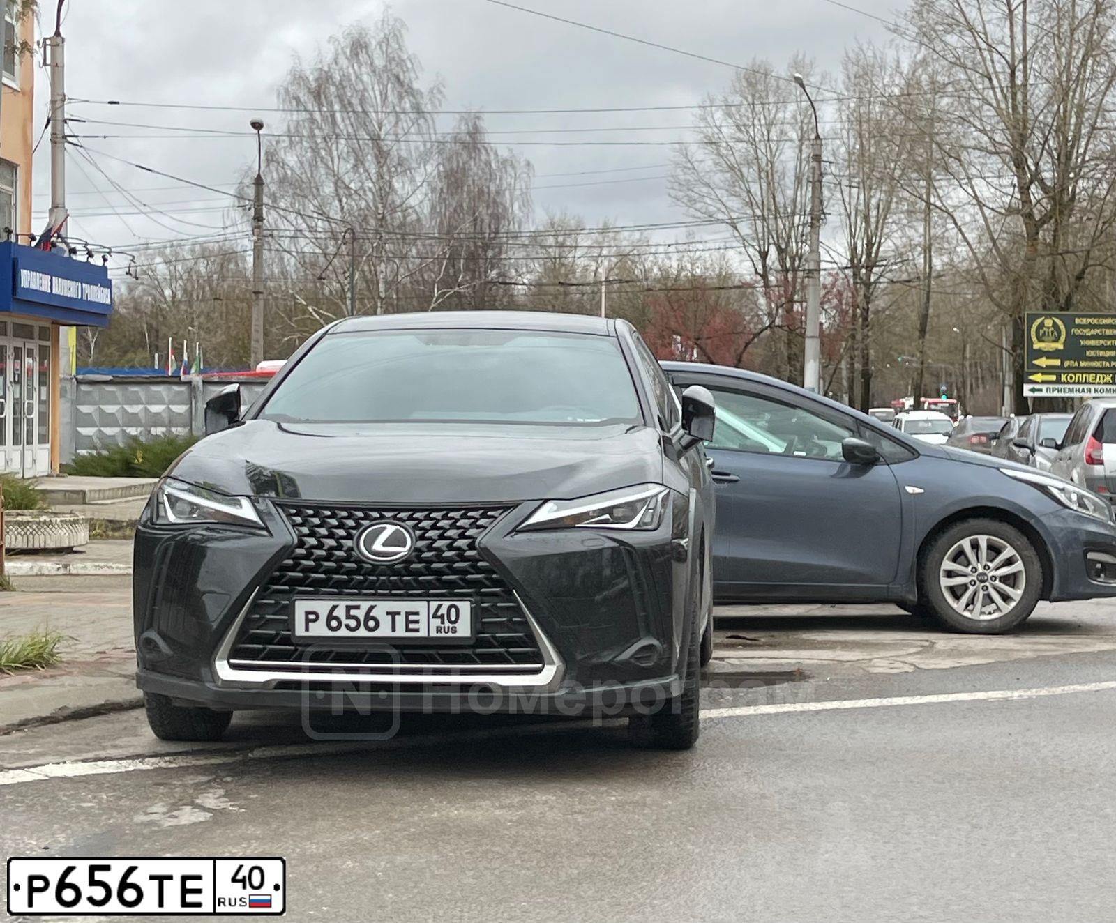 Фото автомобиля LEXUS UX, 2020 — госномер Р656ТЕ40. Цвет: ЧЕРНЫЙ
