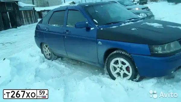 Фото автомобиля LADA 2112 LADA, 2007 — госномер М192РЕ159. Цвет: СИНЕ-ЧЕРНЫЙ