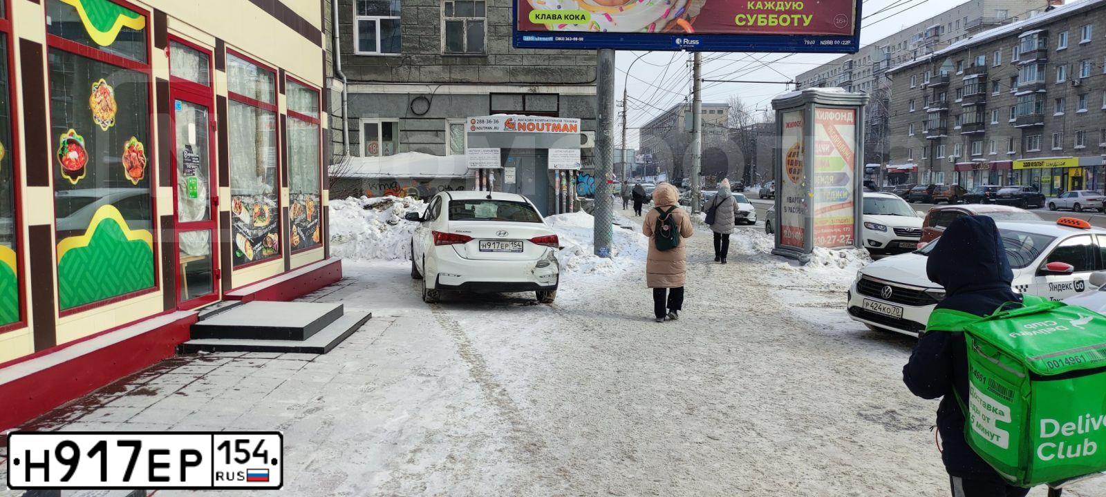 Фото автомобиля HYUNDAI SOLARIS, 2018 — госномер Н917ЕР154. Цвет: Белый