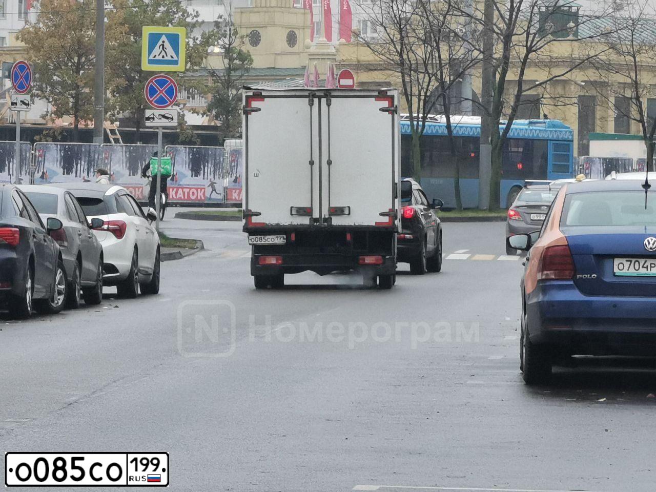 Фото автомобиля GAZ EL NEXT, 2016 — госномер О085СО199. Цвет: ГОЛУБОЙ