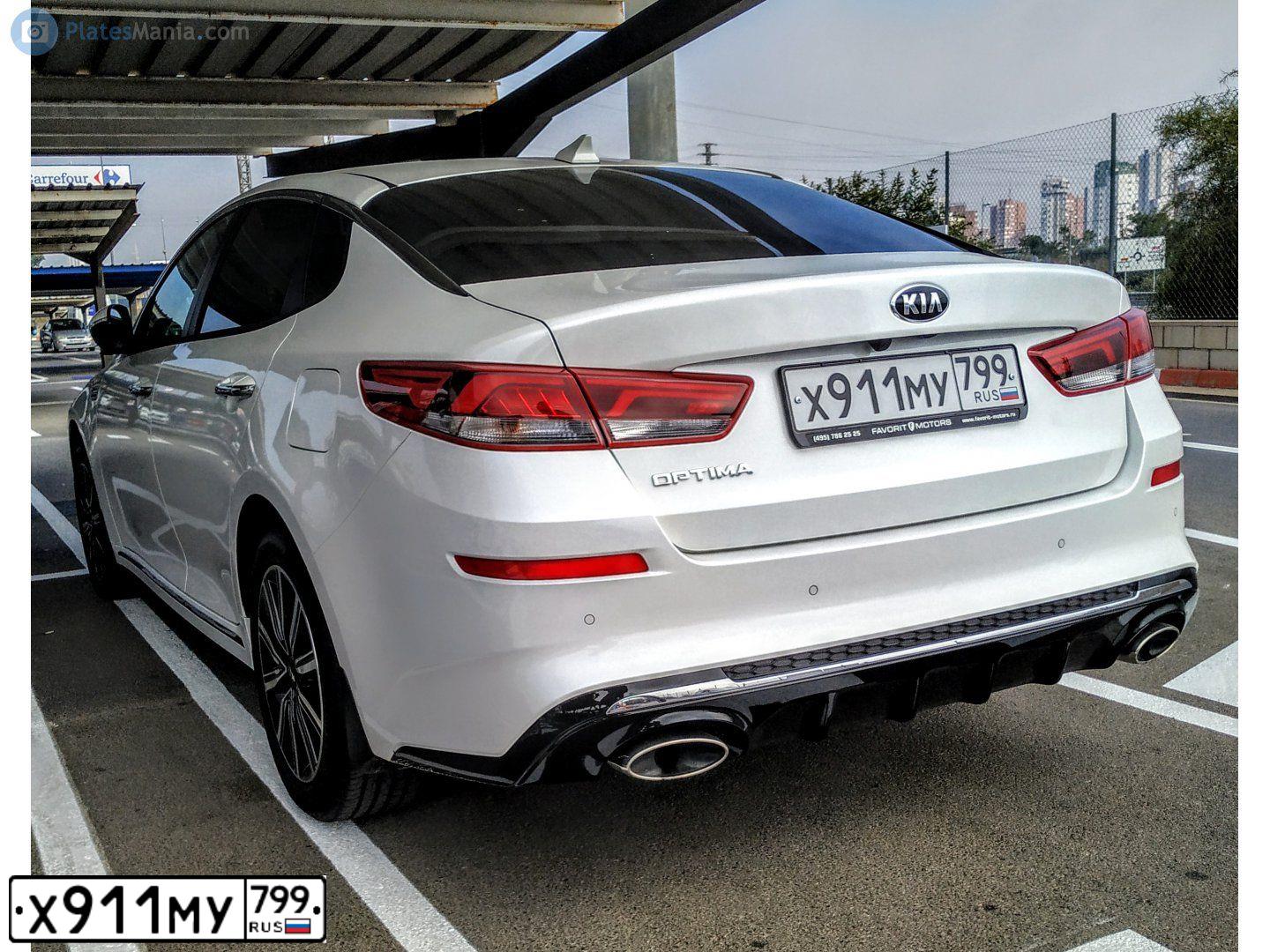 Фото автомобиля KIA MAGENTIS / OPTIMA, 2019 — госномер В520АР155. Цвет: Белый