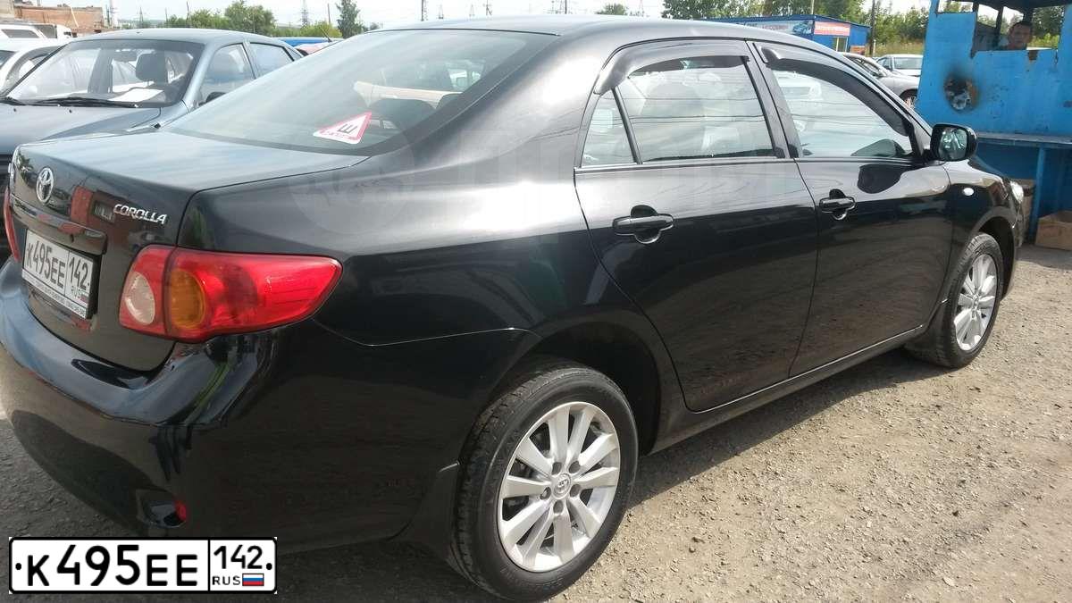 Фото автомобиля TOYOTA COROLLA, 2008 — госномер С779ТС42. Цвет: ЧЕРНЫЙ