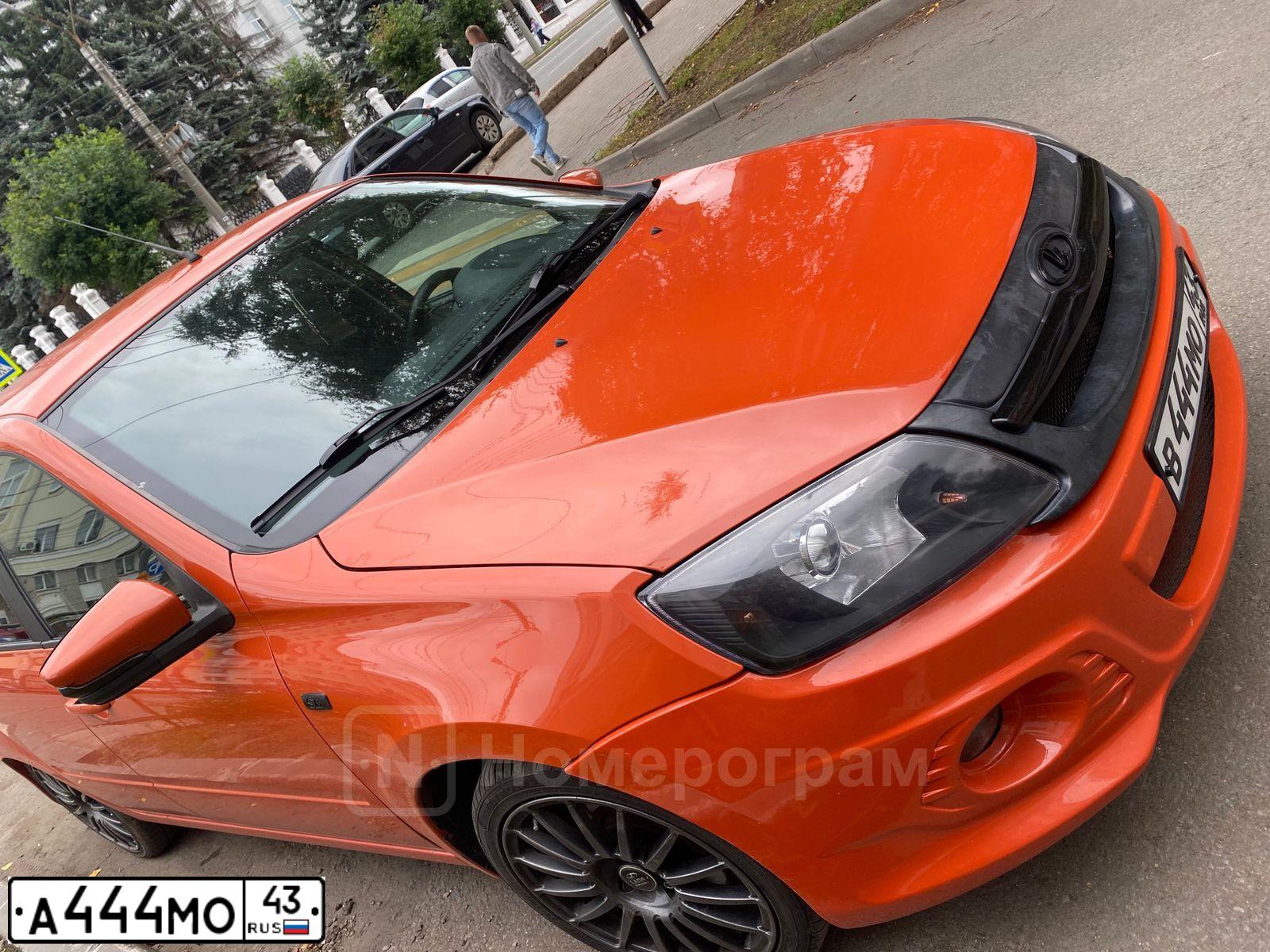 Фото автомобиля LADA 2110 LADA, 2007 — госномер А444МО43. Цвет: Темно-зеленый