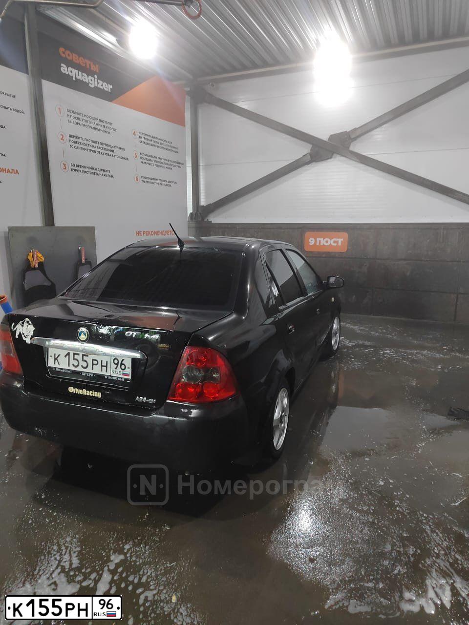 Фото автомобиля GEELY CK, 2007 — госномер Т375ХС196. Цвет: ЧЕРНЫЙ