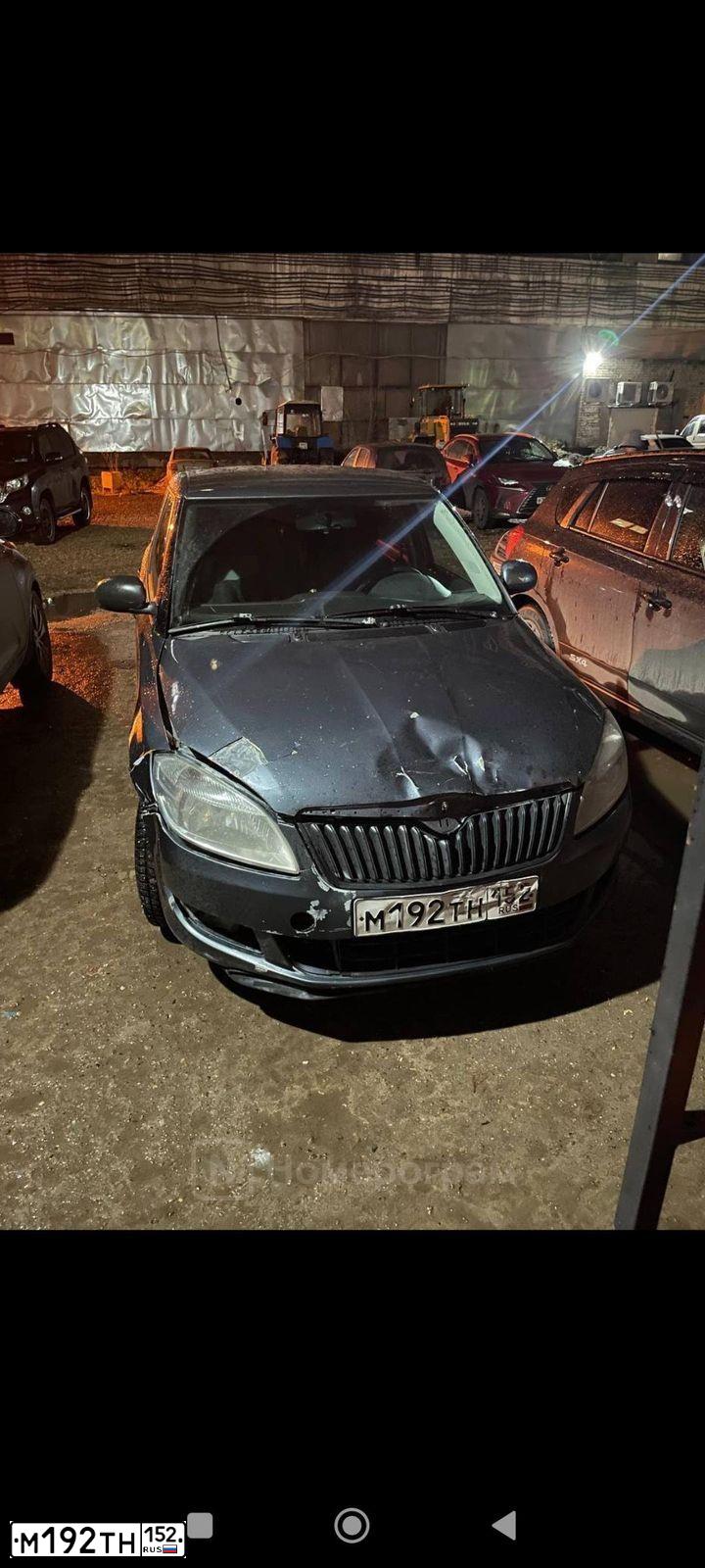 Фото автомобиля SKODA FABIA, 2013 — госномер М192ТН152. Цвет: ТЕМНО-СЕРЫЙ