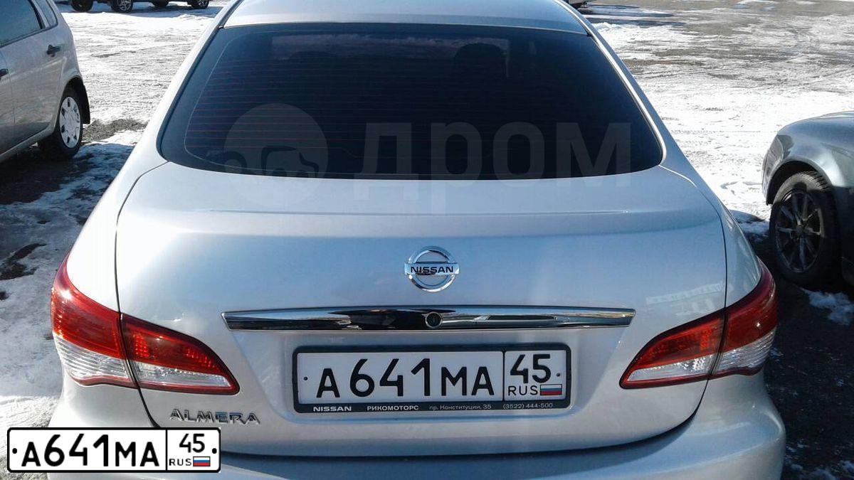 Фото автомобиля NISSAN ALMERA /AVTOVAZ/, 2015 — госномер А641МА45. Цвет: СЕРЕБРИСТЫЙ