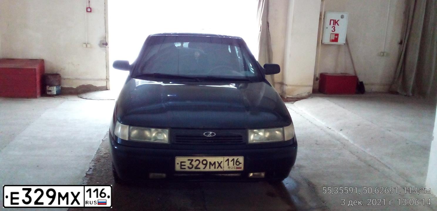 Фото автомобиля LADA 2112, 2007 — госномер Е329МХ116. Цвет: ЧЕРНЫЙ И ОТТЕНКИ