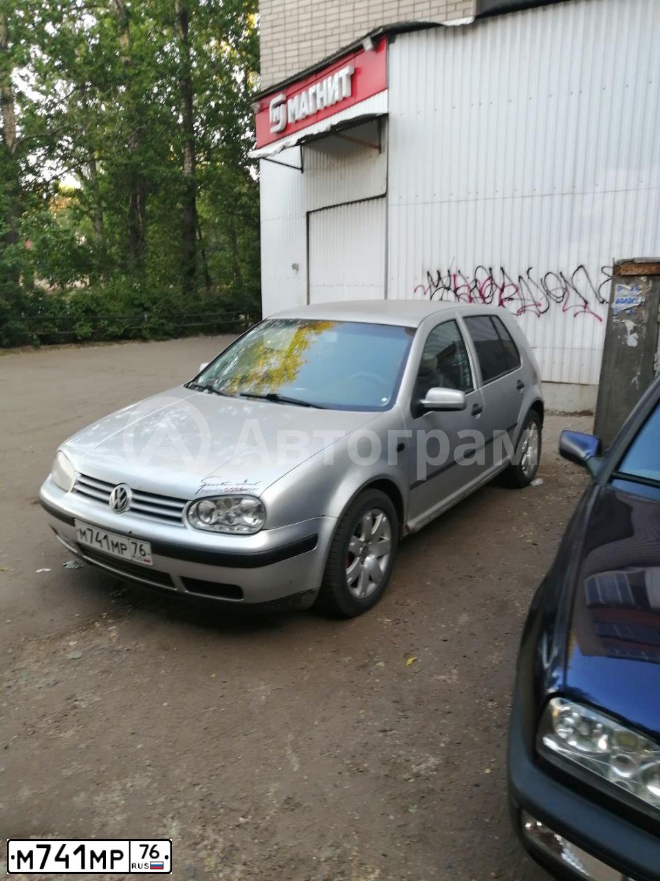 Фото автомобиля ФОЛЬКСВАГЕН ГОЛЬФ 1,6, 2000 — госномер В580ОУ797. Цвет: Серебристый