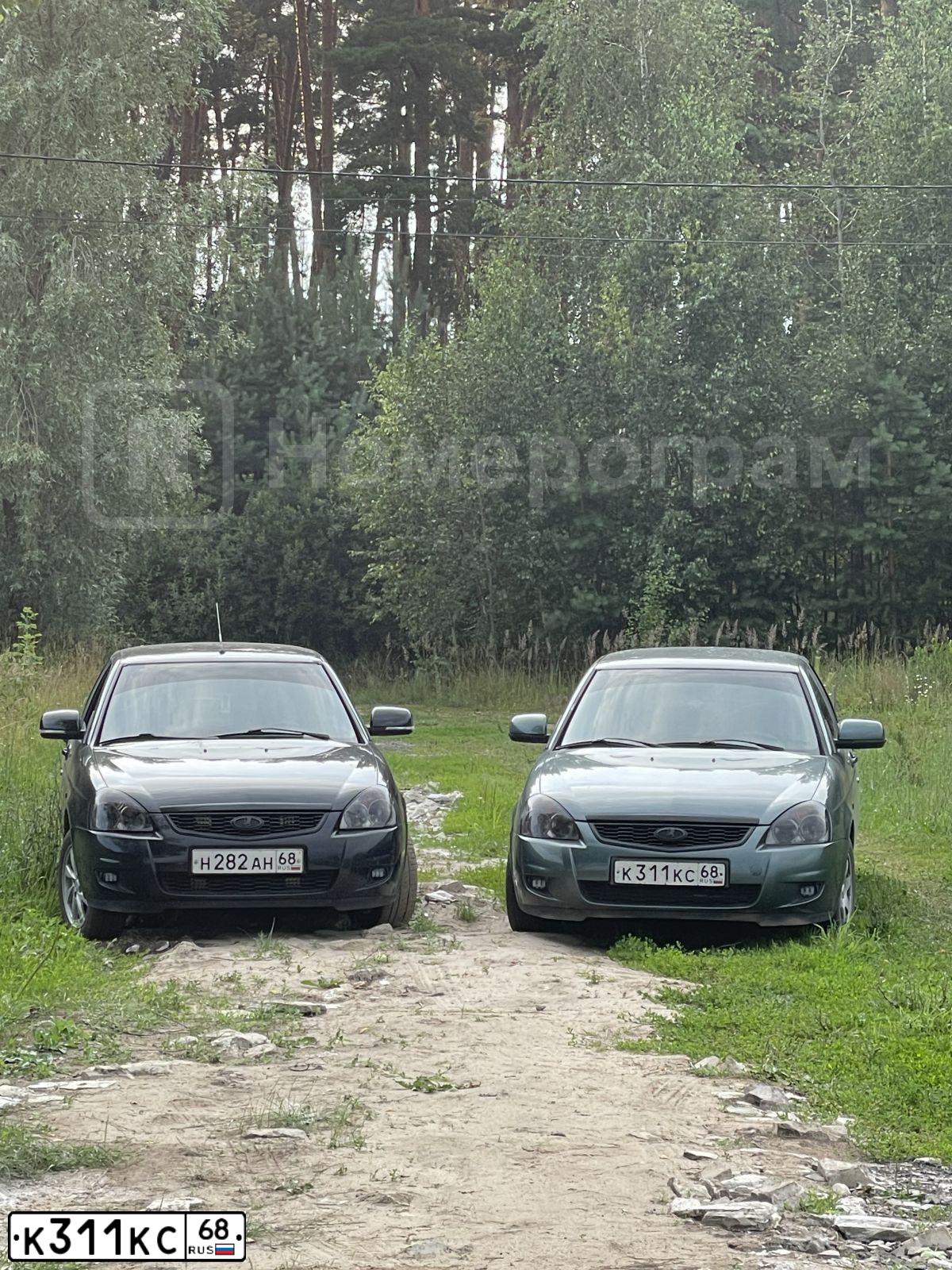 Фото автомобиля LADA 2170 PRIORA, 2007 — госномер К311КС68. Цвет: СЕРО-СИНЕ-ЗЕЛЕНЫЙ