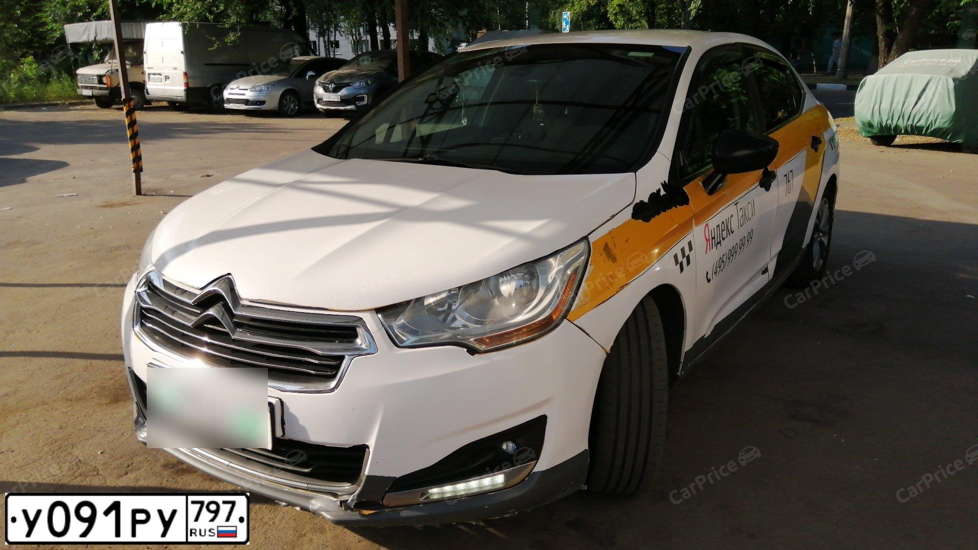 Фото автомобиля CITROEN C4, 2013 — госномер У091РУ797. Цвет: ЧЕРНЫЙ