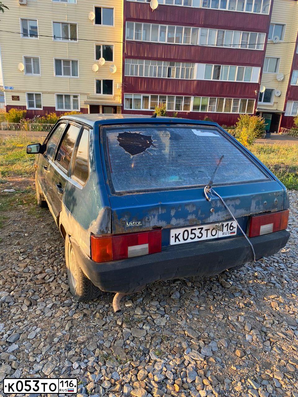 Фото автомобиля LADA 2109 SAMARA, 2005 — госномер К053ТО116. Цвет: СИНЕ-ЗЕЛЕНЫЙ