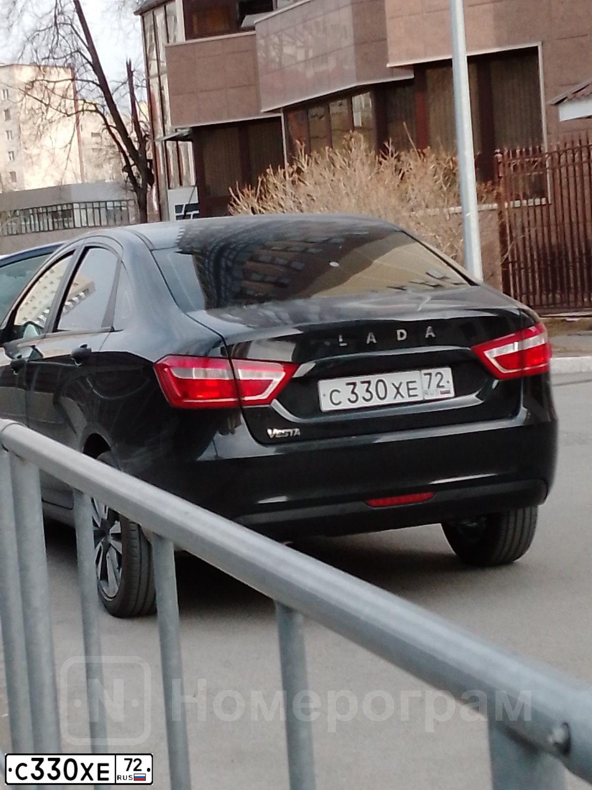 Фото автомобиля LADA VESTA, 2019 — госномер К269УЕ186. Цвет: ЧЕРНЫЙ