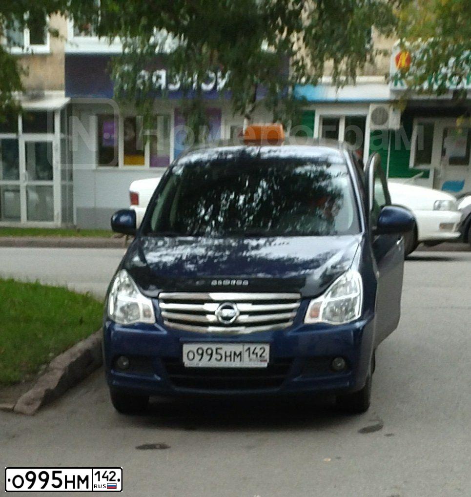 Фото автомобиля NISSAN ALMERA /AVTOVAZ/, 2013 — госномер У129ВО142. Цвет: синий