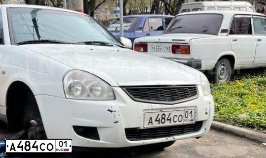 Фото автомобиля LADA PRIORA, 2012 — госномер Р545МВ126. Цвет: Белый