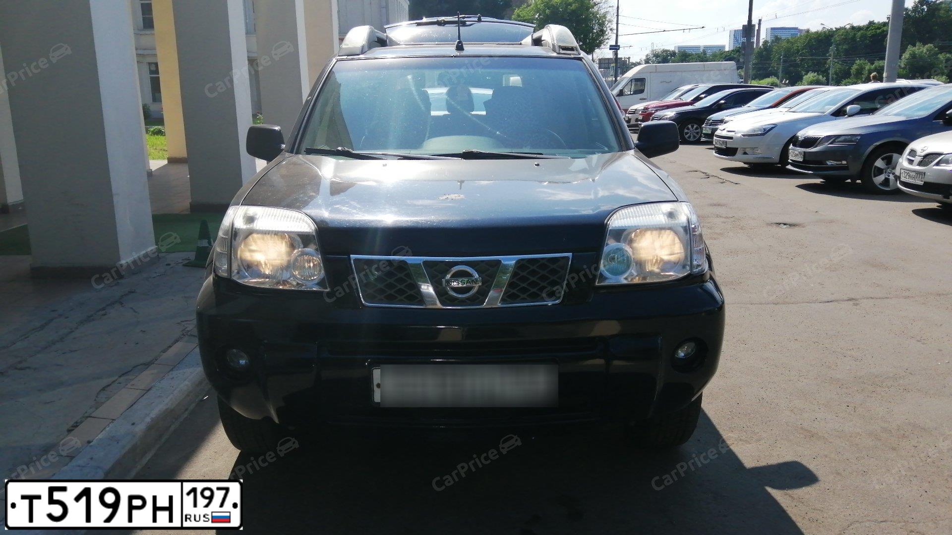 Фото автомобиля NISSAN X-TRAIL, 2006 — госномер Р058КН40. Цвет: ЧЕРНЫЙ