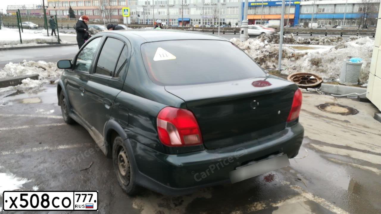Фото автомобиля TOYOTA ECHO, 2000 — госномер Х644НЕ123. Цвет: ЗЕЛЕНЫЙ