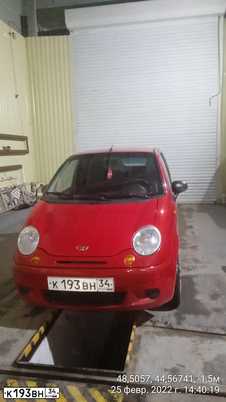 Фото автомобиля DAEWOO MATIZ, 2006 — госномер К193ВН34. Цвет: КРАСНЫЙ(АЛЫЙ)