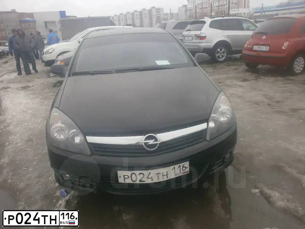 Фото автомобиля OPEL ASTRA, 2008 — госномер Р024ТН116. Цвет: ЧЕРНЫЙ
